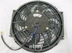10 Heavy Duty Electric Curved S-Blade Radiator Cooling Fan with Mounting Kit