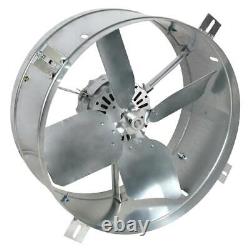 1300-CFM Electric Attic Fan Gable Mount Galvanized Steel Shroud Heavy-Duty Motor