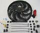 14 Heavy Duty S-blade Electric Radiator Cooling Fan + Thermostat & Mounting Kit
