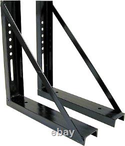 1701005B Heavy Duty Bolted Black Structural Steel Mounting Brackets for Underbod