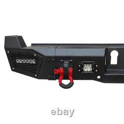 17-22 For Ford F250/F350/F450 Super Duty Rear Bumper With Winch Plate D-rings LEDS
