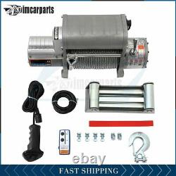 1X Electric Winch Steel Cable 12000lbs 12V Tow Towing Truck Trailer with Remote