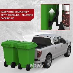 2 Double Can Receiver Mounted Garbage Can Hauling Device Cantilever Device