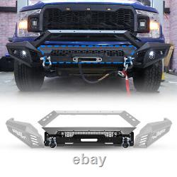 2 IN 1 Front Bumper Assembly with24 LED Pod Lights For 2018 2019 2020 Ford F-150