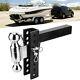 2 Receiver Trailer Hitch Heavy Duty Adjustable Ball Mount Drop Towing L-shaped