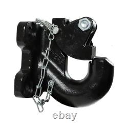 30 Ton Pintle Hook Ball Mount Heavy Duty Alloy Steel Hitch Towing Equipment Tool