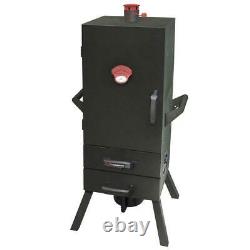 34 in. Vertical Charcoal Smoker with2 Drawer Access Heavy Duty Steel Smoky Mountain