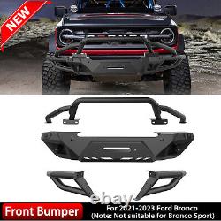3 In 1 Heavy Duty Front Bumper Kit Modular Design For 2021 2022 2023 Ford Bronco
