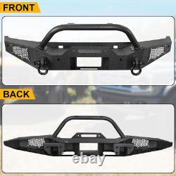 3 In 1 Offroad Textured Front Bumper For 2021-2023 Ford Bronco Heavy Duty Steel