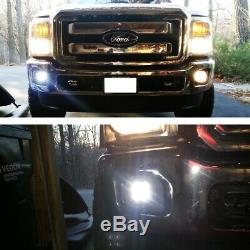 40W CREE LED Cube Fog Light Kit withBezel Cover, Wiring For 2011-16 F250 F350 F450