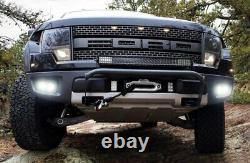 40W CREE LED Fog Lights with Bumper Mounting Bracket, Wiring For 10-14 Ford Raptor