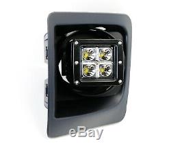 40W CREE LED Pods withFoglight Cover, Bracket Mounts, Relay For 2014-15 GMC 1500