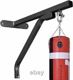 4Fit Heavy Duty Punch Bag Wall Bracket Steel Mount Hanging Stand Boxing Hanger
