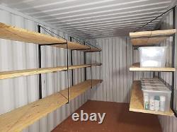 4PCS Cargo Shipping Container Shelving Shelf Brackets Powder Coated Universal
