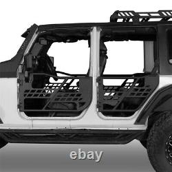 4Pcs Off-road Heavy Duty Steel Tubular Half Doors for 2007-2018 Jeep Wrangler JK
