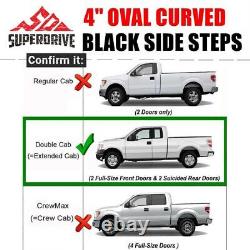 4 Side step Bars Running Board For 99-16 Ford F-250 F-350 Super Duty Extend Cab