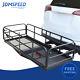 500lbs Heavy Duty Hitch Mount Cargo Carrier 60 X 24 X 14.4 Folding For Suv