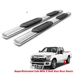 5 Running Boards For 99-16 F250/F350/F450 Super Duty EXT Cab Side Step Nerf Bar
