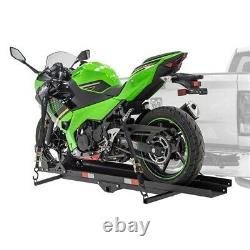 600 LBS Heavy Duty Motorcycle Dirt Bike Carrier Rack Hitch Mount with Loading Ramp