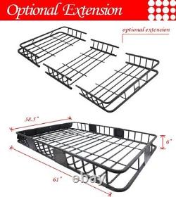 61 Roof Top Basket Cross Bars Mount Extension Cargo Rack Carrier fit Honda