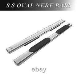 6 Oval Nerf Bars Side Steps for 99-16 Ford F250/350/450 SuperDuty Extended Cab