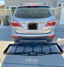 750 lbs Heavy Duty Mesh Folding Hitch Mounted Cargo Carrier Luggage Basket Fits