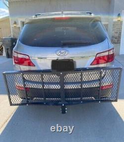 750 lbs Heavy Duty Mesh Folding Hitch Mounted Cargo Carrier Luggage Basket Fits