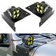 A-pillar Yellow Led Pod Lights Withbracket, Relay For 18+ Jeep Wrangler/gladiator
