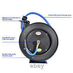 Aain Premium Heavy-Duty Air Hose Reel 1/2 in x 50 ft Wall Mount, Retractable