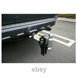 Adjustable Trailer Hitch Dual Ball Mount Drop Tow Heavy Duty Truck Pin Receiver