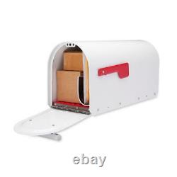 Architectural Mailboxes Sequoia White Heavy Duty Post Mount Mailbox Ultra Thick