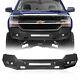 Black Steel Front Bumper Withled Light Bar Fit Chevy Silverado 1500 2016-2018