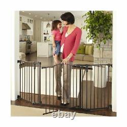 Baby Gates Safety Space Hand Operation Hardware Mount Heavy Duty 72Wide 30Tall