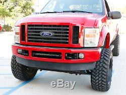 Behind Upper Grill 20 LED Light Bar withBracket/Wiring For 2008-10 Ford F250 F350