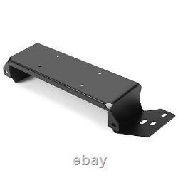 Black Front Hidden Winch Bumper Mount Plate For 2023 Ford Bronco # 51058 51059
