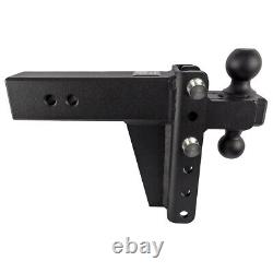 Bulletproof Hitches 3 Adjustable Heavy Duty 6 Drop Dual Ball Trailer Hitch