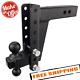 Bulletproof Hitches Hd258 Adjustable 2.5 Heavy Duty Trailer Hitch, 8 Drop/rise