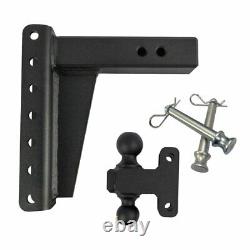 Bulletproof Hitches HD258 Adjustable 2.5 Heavy Duty Trailer Hitch, 8 Drop/Rise