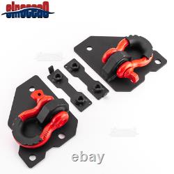 Bumper Tow Hook 3/4 D-Ring Shackle Mount Kit For Jeep Grand Cherokee&Commander