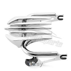 Chrome Invisible Luggage Rack Mount For Harley Touring Street Road Glide 09-22