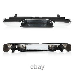 Chrome Steel Rear Step Bumper For 2005-2019 Nissan Frontier WithO Sensor Holes