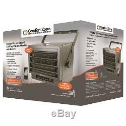 Comfort Zone Ceiling Mount 208/240 Volt Heavy Duty Industrial Heater CZ230ER