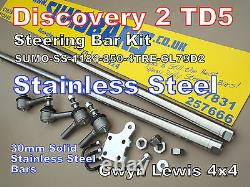Discovery 2 TD5 Heavy Duty steering bars Stainless Steel + Damper Mount SUMOBARS