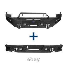 Discovery? Steel Front Rear Bumper Bar with LED Light Fit 09-12 Dodge Ram 1500