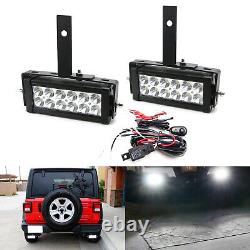 Double Row LED Light Bars withRear Bumper Mount, Wire For 07+ Jeep Wrangler JK JL