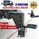 Dual Ball Mount Heavy Duty Drop Adjustable Hitch Receiver Tow Truck Rv Trailer