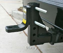 Dual Ball Mount Heavy Duty Drop Adjustable Hitch Receiver Tow Truck RV Trailer
