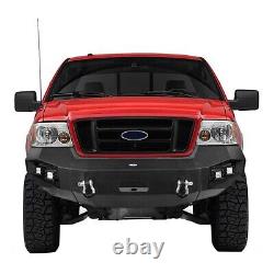 FOR FORD F-150 04-08 PICKUP HEAVY DUTY STEEL FRONT BUMPER REPLACED BAR WithLIGHT