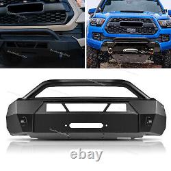 Fit for 2016-2021 Toyota Tacoma Steel Heavy Duty Front Bumper Guard Bull Bar