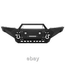 Fits 2005-2015 2006 Toyota Tacoma Front Bumper Steel withWinch Plate + LED Lights